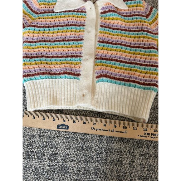 Böhme Womens Multicolor Striped Button-Up Cardigan Sweater Size S - Picture 9 of 10